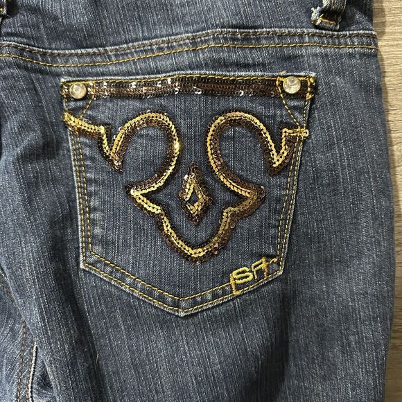 Southpole Jeans Juniors Size 11 Blue Straight Leg Mid Rise Denim 32x 31 - Picture 3 of 4